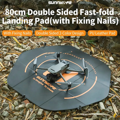 Sunnylife 80cm Waterproof Drone Landing Pad Set for DJI Mavic Series/Mavic Air Series/Mini Series Portable Landing Platfrom Mats