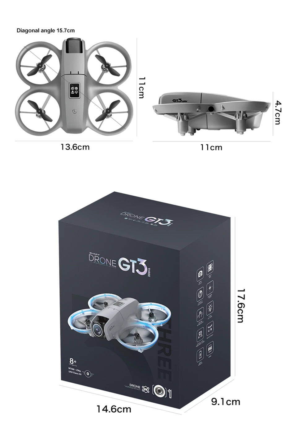 Hot NEW GPS Drone GT3 8K HD Dual Cameras 180° FPV 5G WIFI Brushless Motors Intelligence Obstacle Avoidance Foldable Quadcopters
