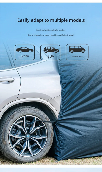 Universal SUV Camping Tent with Spacious Awning Waterproof Car Tent Easy Setup for Backpacking Traveling  Outdoors Car tail tent