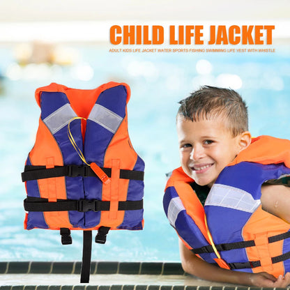 Kids Life Vest Toddlers Swim Jacket Wear-resistant Children Life Swimsuit  with Whistle Swimming Aid Buoyancy Floatation Jackets