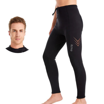 Wetsuit Tops Men and Women Vest 3mm Neoprene Long Sleeve Jacket Surfing Swimming Front Zip Wet Suit for Water Sports Shirt/Pants
