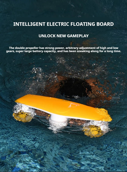 50m Depth Underwater Thruster 1.8m/s, 480W Brushless Diving Propeller with LED Display, 60min Silent eSurfboard for Adults