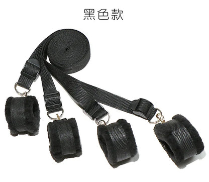 Sex Toys For Woman Couples Bed Handcuffs Gear Bondage Set Ankle Cuff Restraints Strap Adult Game Goods Handcuffs Ankle Cuff Anal