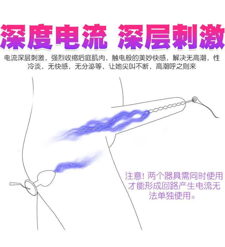 Adult Products Female Masturbation Anal Dilator Prostate Massage Exotic Accessories Anal Plug Electric Shock Sex Toys for Women