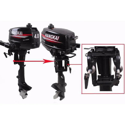 IHOMEINF Powerful 4.0HP-18.0HP Petrol Marine Motor Boat  Engine for the 2.3M-4.6M Assault Boat Canoe Outboards Propeller