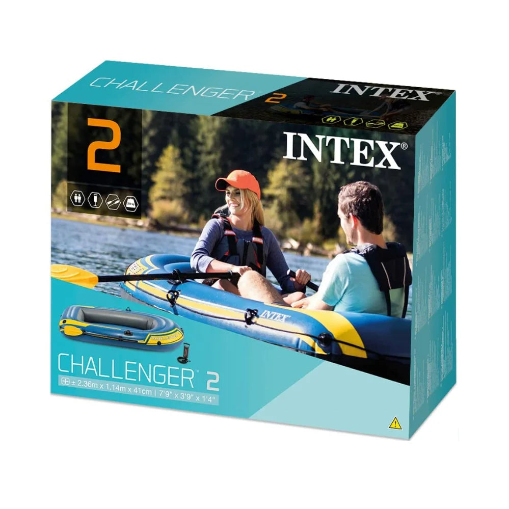 Challenger 2 Boat Set INTEX 68367 Fishing Boat Rubber Boat Canoe