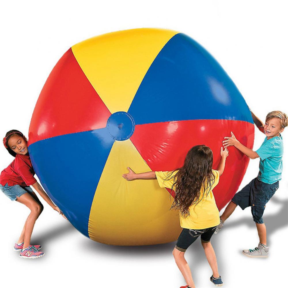 100/150cm Inflatable Pool Beach Sport Ball Football Soccer Inflatable Ball Balloons Swimming Pool Play Party Water Game Balloons
