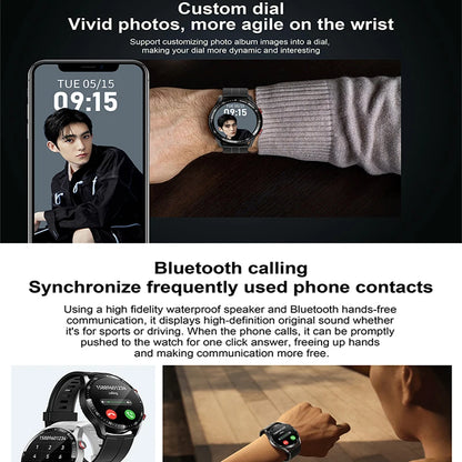 ECG+PPG Bluetooth Call Smart Watch Men Laser Health Blood Pressure Fitnes Sports Watches Man Sports Waterproof Smartwatch
