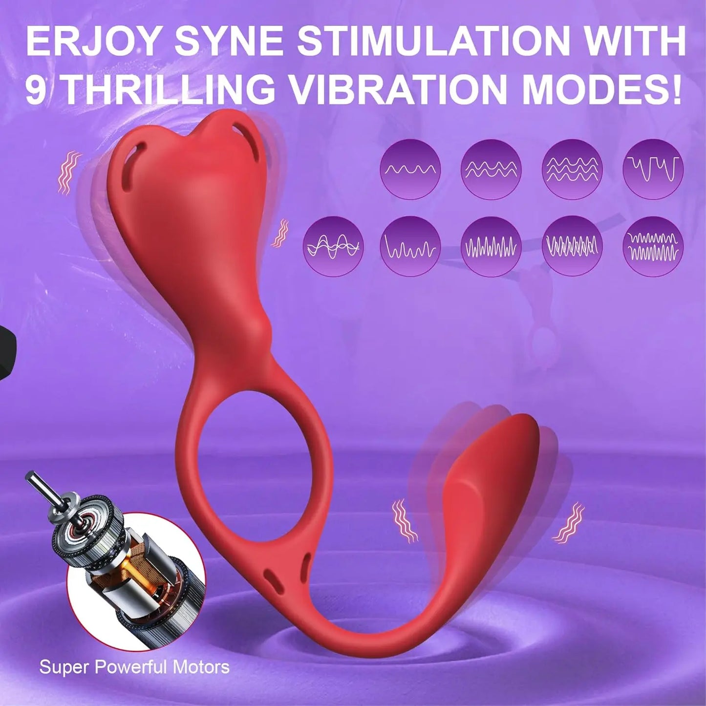 Adult Sex Toys for Couple Vibrator Wearable Rose Toy Anal Plug Clitoral G Spot Vibrators,Vibrating Penis Ring Prostate Massager