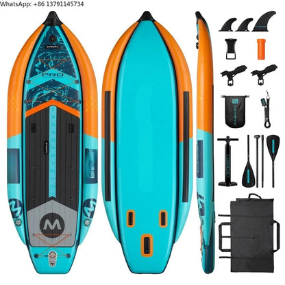 Pontoon Fishing Boat SUB  Waterproof Inflatable Paddle Board 335x120x15cm Aquatic Fishing With Accessories SUP