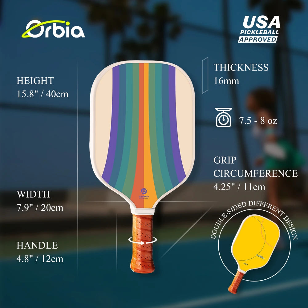 Orbia Fun Guitar Design Design Professional Pickleball Sports Comfortable Handle 13mm Pickleball Paddle Fit Most Hands Racket