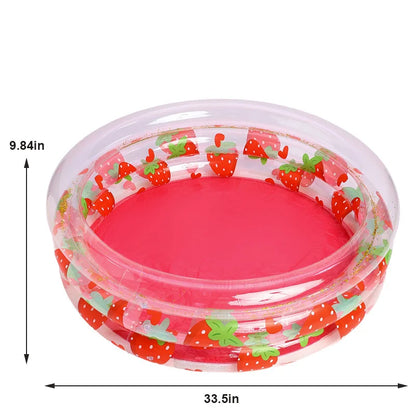 1pcs Inflatable Bathtub Swimming Pool Inflatable Pool Retro Blow Up Swimming Pool Family Cute Thickened Water Pool ﻿ ﻿