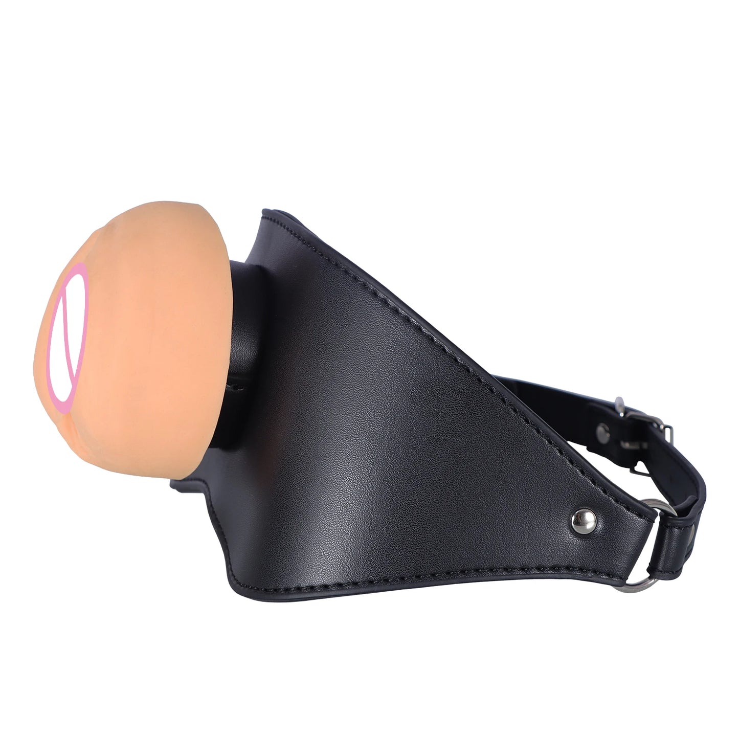 New Adult Toys Leather Gag Gag Plug Adult Game Adjustable Penis Masturbation Cup Adult Restraint Slave Bondage Erotic Sex Toys