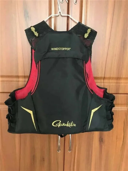 Man Fishing Vest Outdoor Buoyancy Vest for Men Multi-functional Breathable Life Vest Jacket for Drifting Swimming