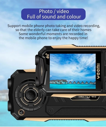 New Yeemi K1+ Mobile Phone 2.4inches GSM 2G Big Button Mp3/Mp4 Loud Voice Dual SIM Cards 4G Original Cellphone for Elderly