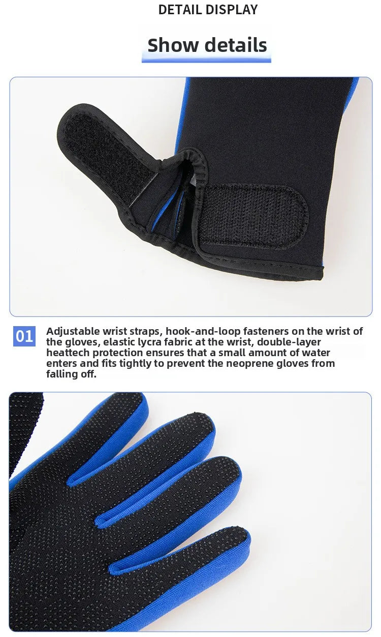 1.5mm Wetsuit Gloves Neoprene Gloves Diving Surfing Spearfishing Snorkeling  Surf Surfing Diving GlovesWarm Gloves For Fishing