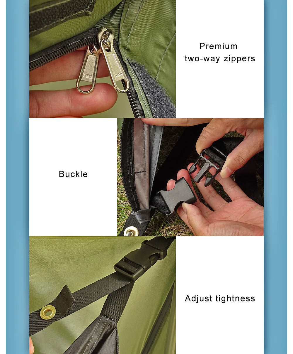 Bushcraft Tent Baker Style Outdoor Camping Multifunction Bushcraft Shelter Woodland Tent Backwoods Hot Tents for 2 Persons