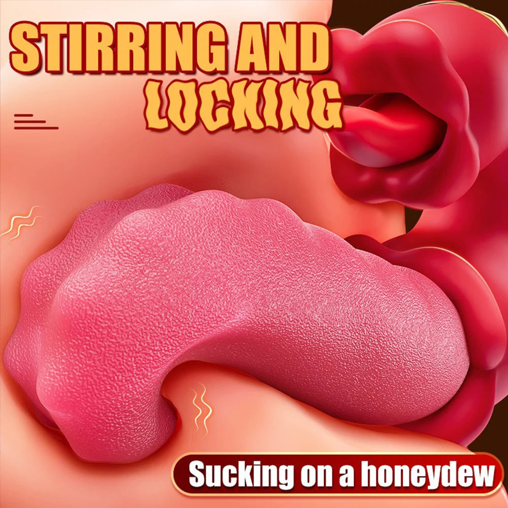Vibrator Adult Sex Toys for Women 4 in 1 Tongue Thrusting Vibrators Dildo Sucking Clit Stimulator for Female Couples Adult Games