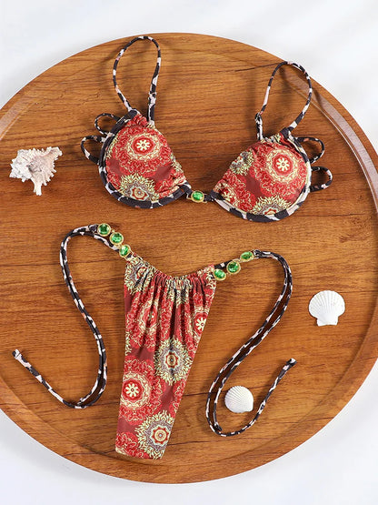 Swimming Sexy Push up Bikinis Micro Thongs Bathing Suit Swimsuit Women Biquini Bandage Beachwear Swimwear Two Piece Bikini Sets