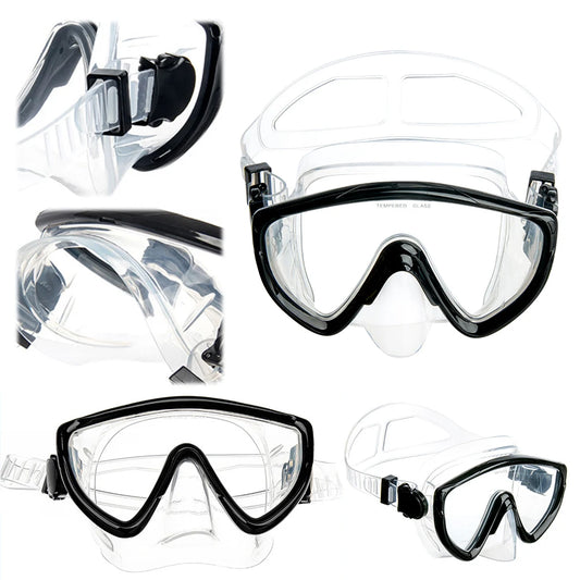 Scuba Diving Mask with Nose Cover Scuba Mask Silicone Skirt Diving Goggles Anti-Fog Swimming Goggles for Adults