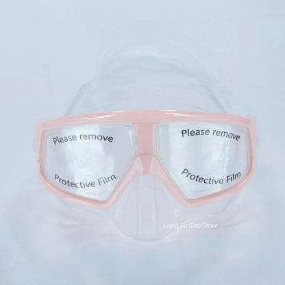 Freediving Mask Half Face Light Weight Low Volume Free Diving Goggles Silica Gel Diving Equipment
