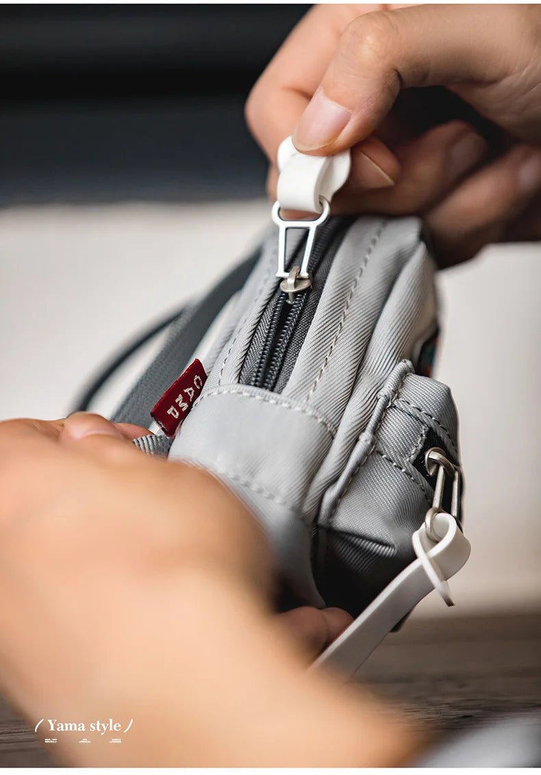 Maden-Women's Mountain Mini Functional Hanging Bag, Outdoor Crossbody Shoulder Bag, Small Waistpack, Key Earphone Card Bag