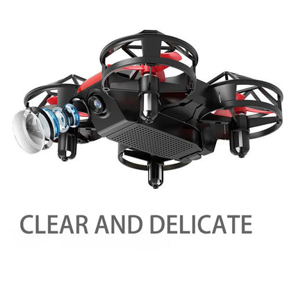 Dowellin D12 Drone Mini Remote Control Aircraft New Children's Toy HD Dual Camera Fixed Height RC Quadcopter Starter Gifts