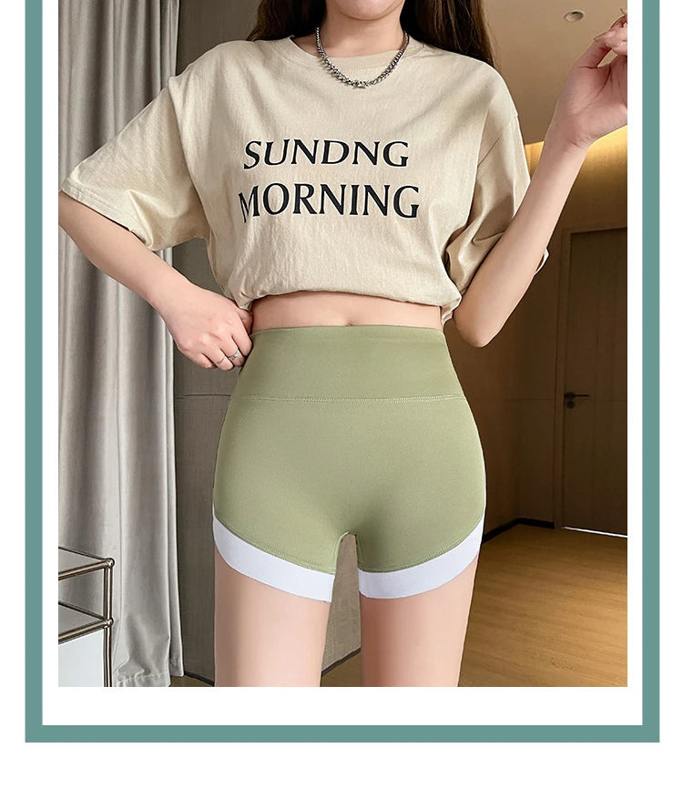 Summer Shark Pants Women Thin Style Leggings High Waist Hip Liftting Traceless Safety Pants Quick Drying and Breathable Shorts