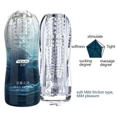 Sex Adult Toys Male Sex Products Masturbator Cup Soft Pussy Transparent Vagina Anal Adult Exercise Supplies Pocket Cup for Men