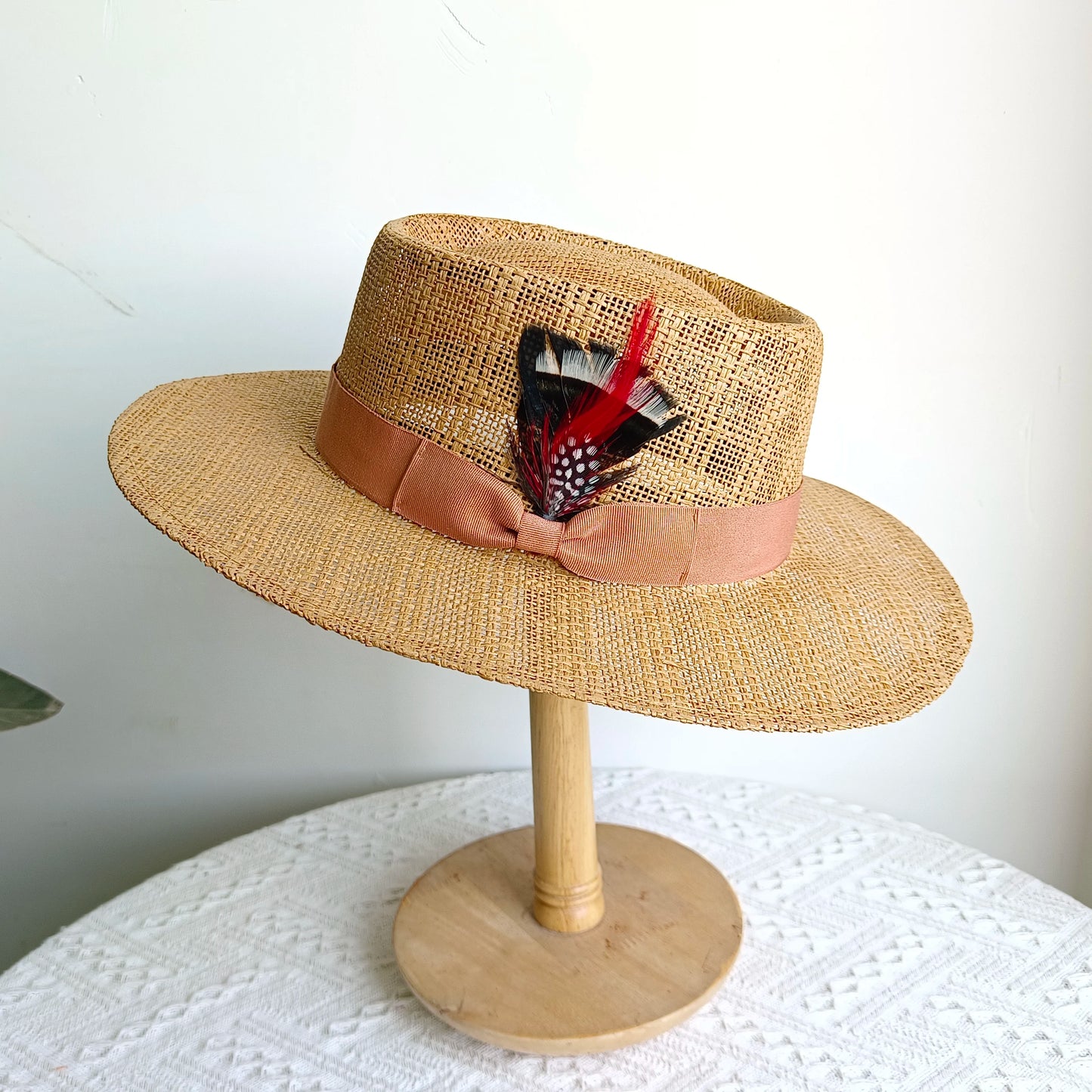 hats beach hat bohemian flat brim hat hand woven straw hat ladies summer vacation travel sun hat