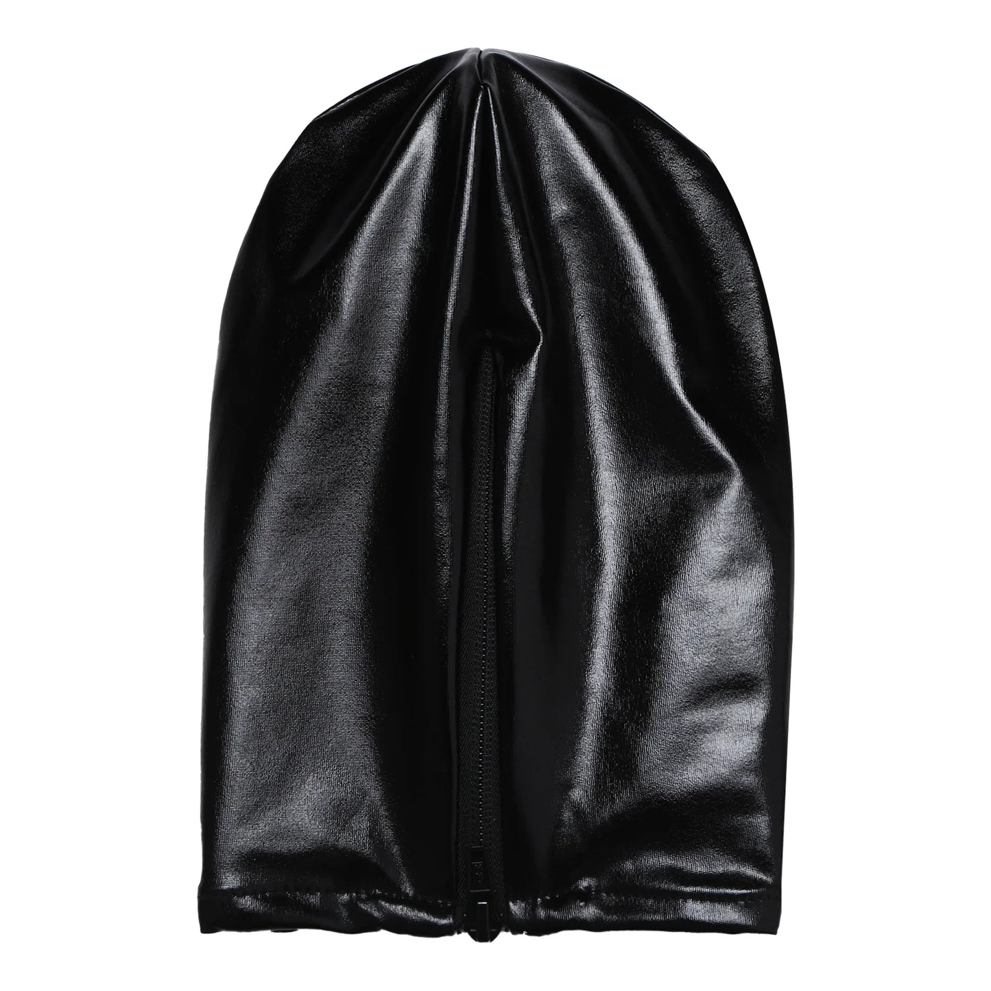 Adult Shiny Leather Masks Sex Toys Bronzing Cloth Open Mouth And Eye Glued Head Cover Couples Adult Products