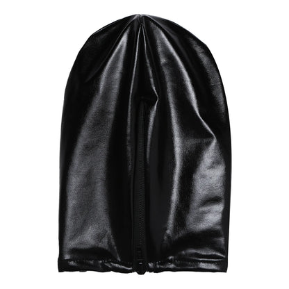 Adult Shiny Leather Masks Sex Toys Bronzing Cloth Open Mouth And Eye Glued Head Cover Couples Adult Products