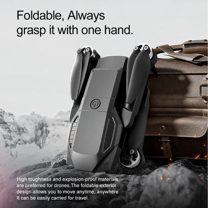 New F198 Drone Professional Dual Camera With 1080P WIFI FPV HD Aerial Photography Wide Angle Brushless RC Foldable Quadcopter