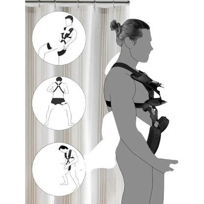 Sex Swing Set with Bondage Love Slings for Couples Adjustable Strap Adult Sex Toy Soft Plush Padding Mat Sex Restraints Toy Sex