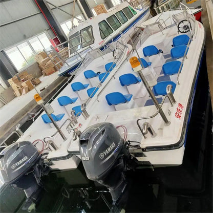 China Factory Cheap 6 Meters 10 Seats  Yacht Luxury Boat Yacht for Water River Park  Sea Beach Tourism