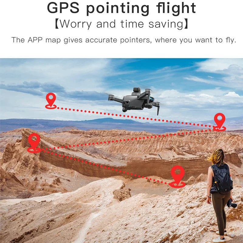 Drone L200 PRO MAX GPS with 2-axis Gimbal Professional Anti-shake 4K HD Camera FPV Drone 360° Obstacle Avoidance Quadcopter Toys
