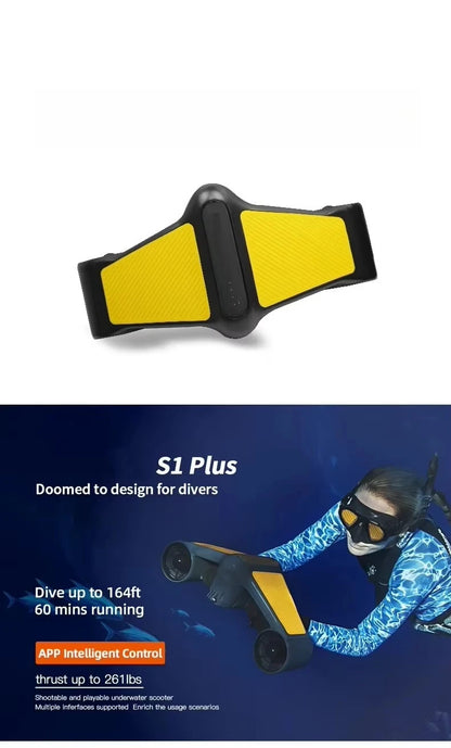 New Version ABS Material Electric Sea Scooter Fashionable Underwater Dual Propeller for Water Sports Wholesale