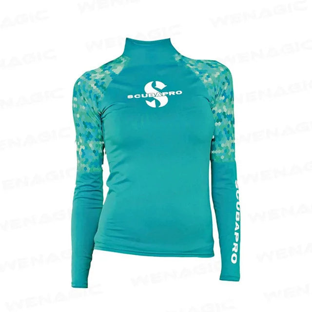 Women Wetsuits 2026 New Soft Slim-Fit UV Protection Skateboard Swimsuit Split Long Sleeve T Shirts Quick-Drying Rash Guard