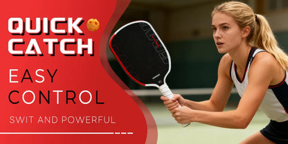 Agassi pro IV Pickleball Paddle 16mm Gen 4 TFP Foam Core T700 Carbon Fiber Ergonomic Grip Design for Increased Power And Spin