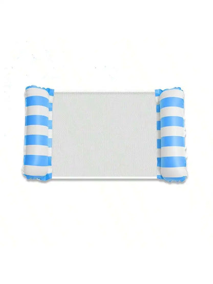 Inflatable Foldable Floating Row Swimming Pool Party Water Hammock Air Mattresses Pvc Stripe Water Floating Inflatable Mat