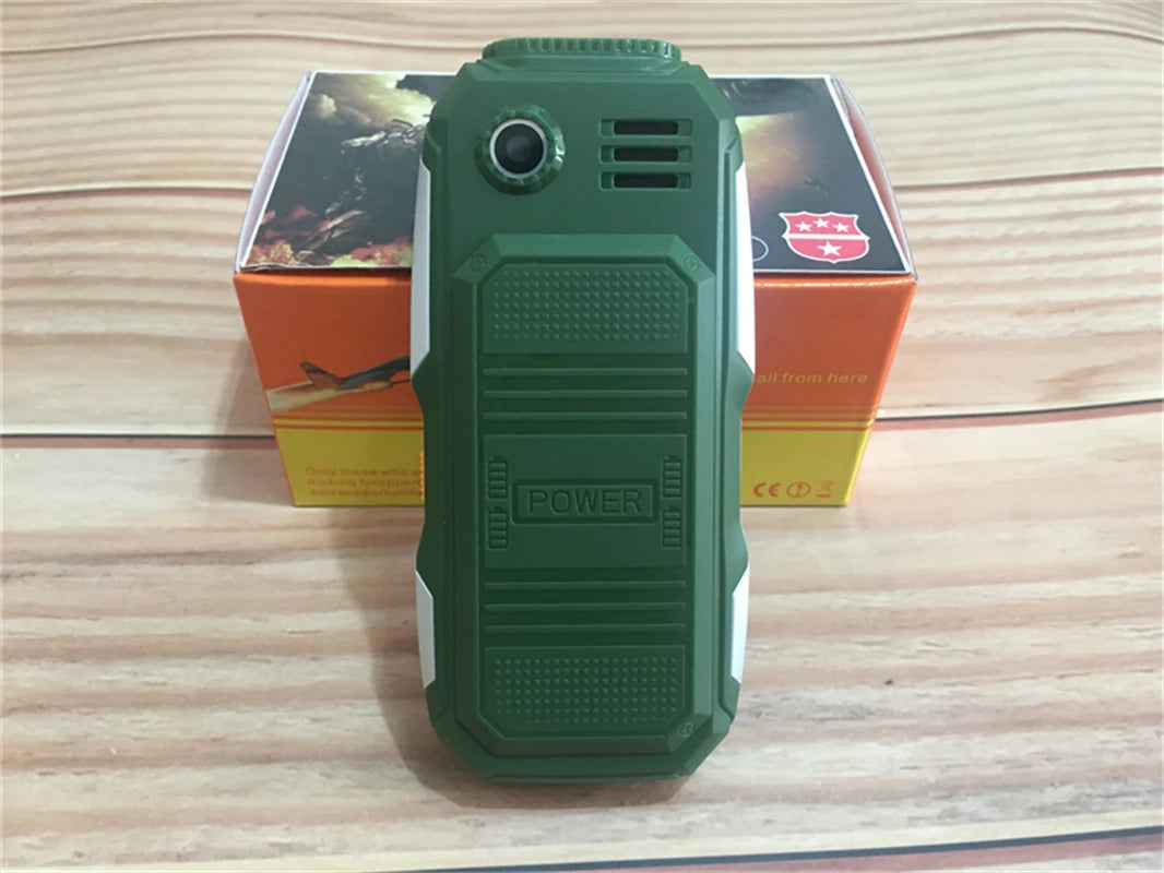 Mini Rugged Mobile Phone, 1.8", Push Button,Dual Sim, BT,Dual Flashlight, MP3,Wireless FM,BigHorn Dustproof Shockproof CellPhone