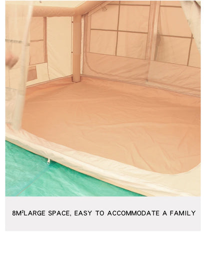 Outdoor Outdoor Camping Style Inflatable Tent Overnight Rainproof Thickeneded Camping Style Outdoor Cabin Roof 8 Square Meters