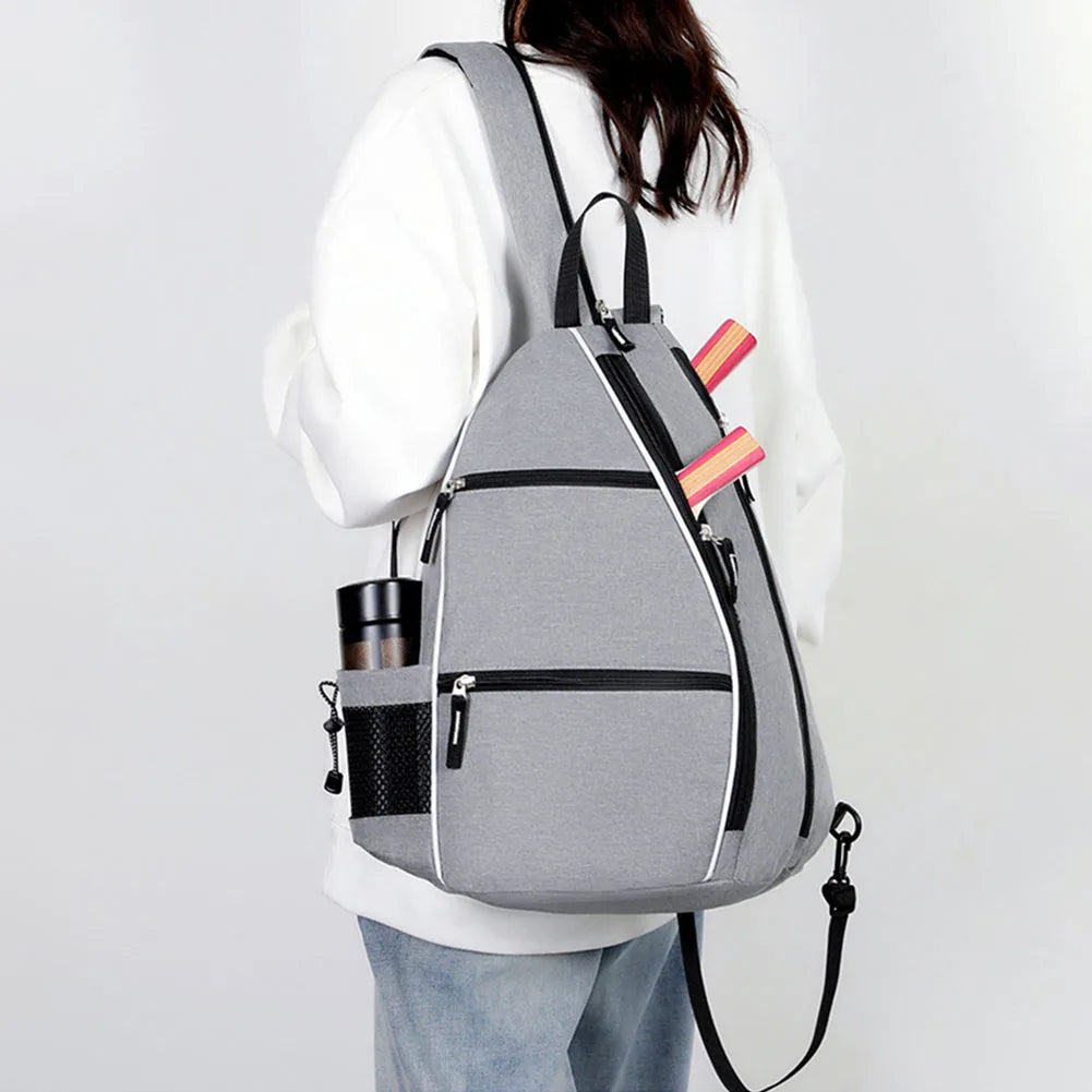 Pickleball Bag Racketball Sling Bag Adjustable Pickleball Backpack Multifunctional Sports Backpack Large Capacity Tennis Bag