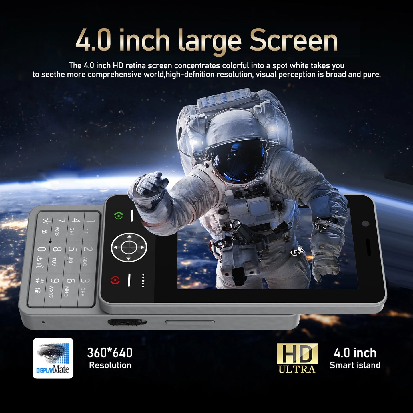 Function phone,smart phone,slider phone,button phone,2+16GB,4.0inch screen,button touch screen two-in-one,1900mAh portable phone