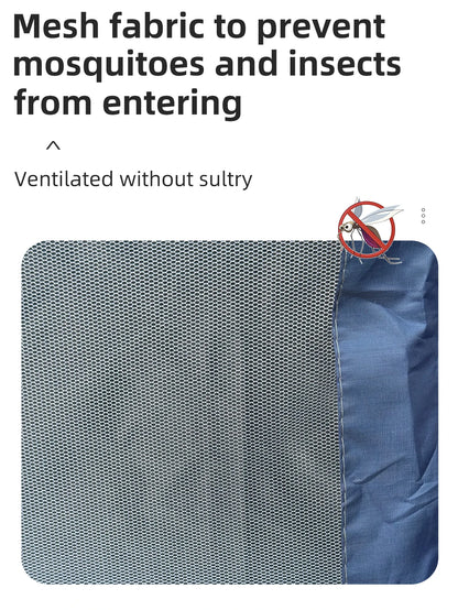 Outdoor camping tent, hand-built rain and sun protection hiking tent, double bed for couples and children, portable windproof