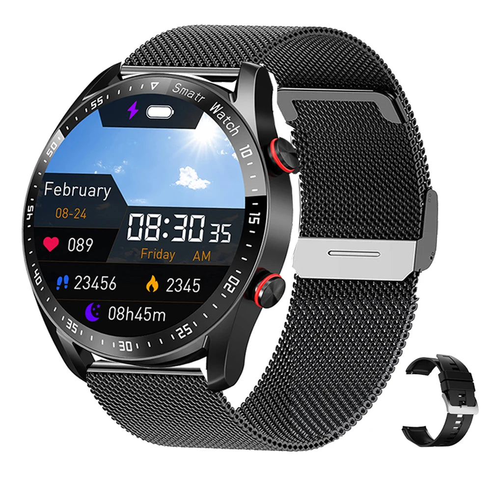 ECG+PPG Bluetooth Call Smart Watch Men Laser Health Blood Pressure Fitnes Sports Watches Man Sports Waterproof Smartwatch