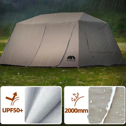 Outdoor Camping Two Bedroom Family Tent, Camping Outdoor Waterproof Large Automatic Tent, Big Tent Outdoor Camping/