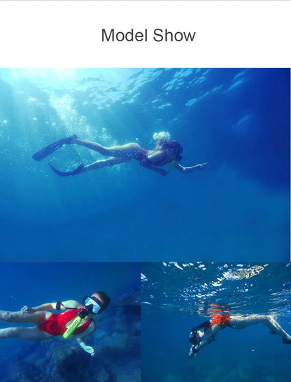 Mini Scuba Tank Diving Equipment Underwater Diving Cylinder Inflator 0.5L Outdoor Oxygen Tank 5-10 Minutes Spearfishing