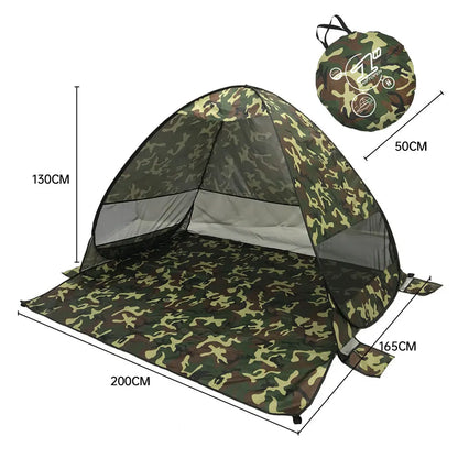 Beach Tent  Automatic Instant Pop Up Tent Potable Beach Tent Outdoor Waterproof UV Protection Camping Fishing Tent