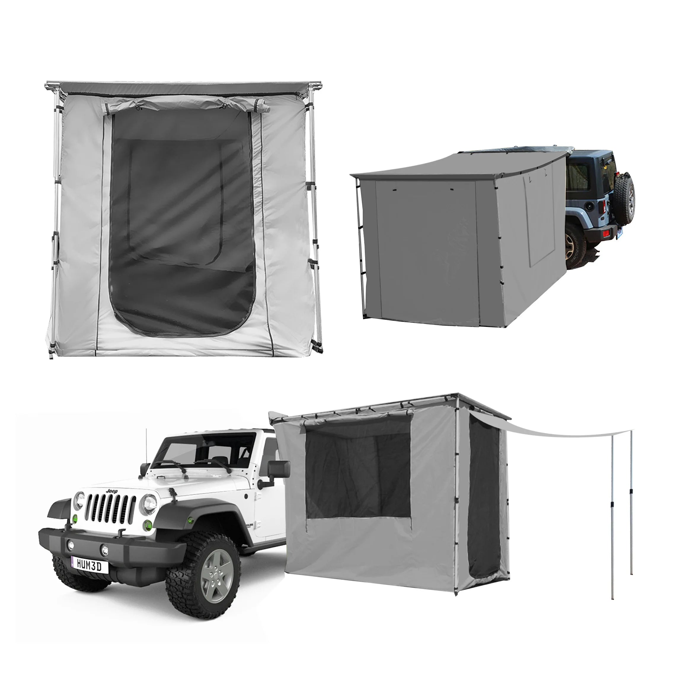 Camping Car Tent Side Awning Annex Room Outdoor Camping Mosquito Net Room Without Awning / Base Cloth